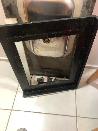 Pia granito com extensão coocktop 