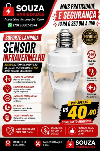 Bocal sensor de presença