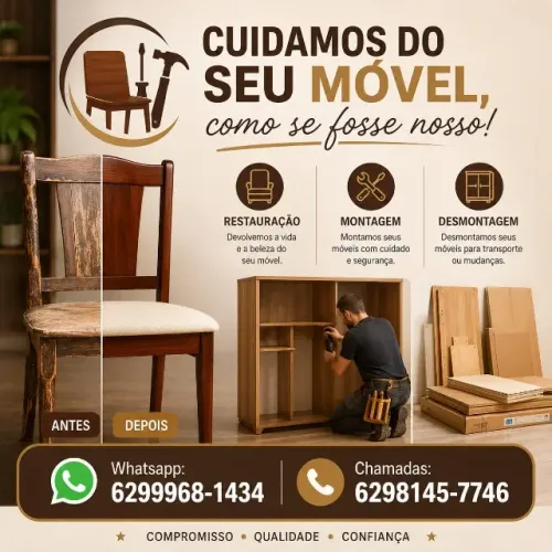 Restauração de moveis e mudanças