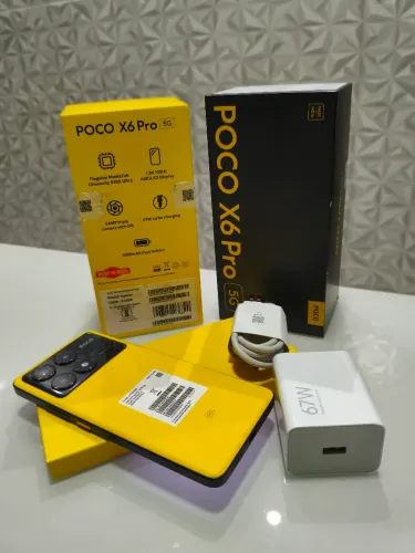 Poco X6 Pro 5G 512GB / 12GB RAM - Edição Especial Couro Amarelo (Impecável)