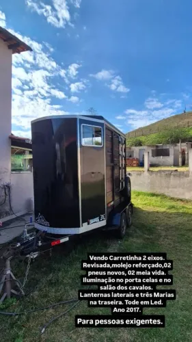 Carretinha para cavalos
