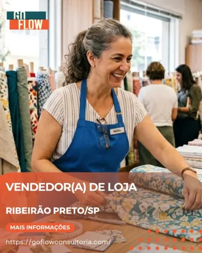 VENDEDOR(A) DE LOJA - Período Integral
