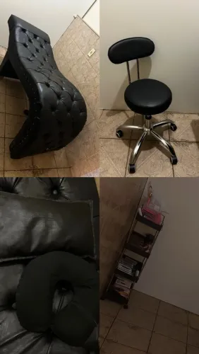 Vendo maca de cílios e cadeira