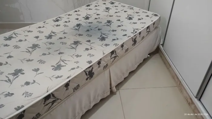 Cama BOX solteiro com cabeceira