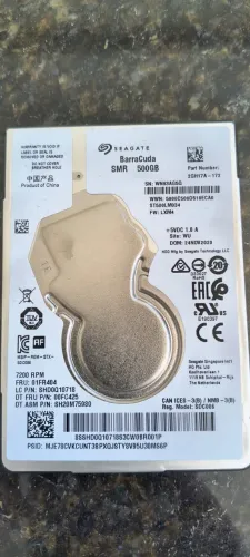 HD Seagate Barracuda Notebook 500gb