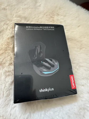 Fone Gamer In-ear Sem Fio Lenovo Tws Gm2 Pro Preto Luz Led 