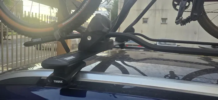 Transbike Thule proride 598b + travessas Thule + Kit fixação Thuel
