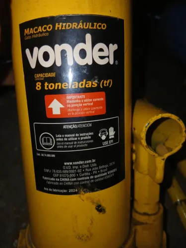 Vonder macaco hidráulico 8 toneladas