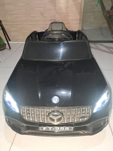 Mini Carro Elétrico Infantil Mercedes-Benz AMG 12V - Preto (Com Controle)
