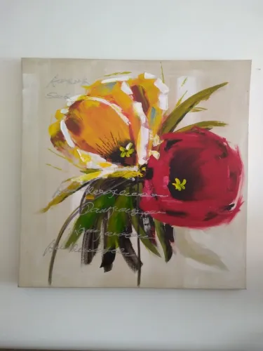 Quadro Decorativo Grandes Flores