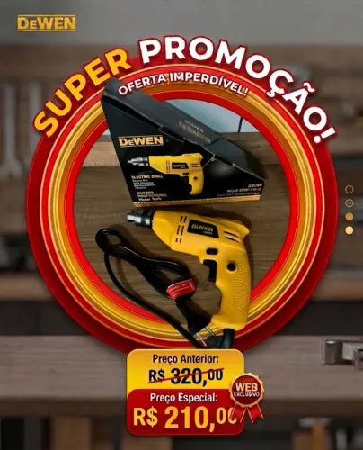  Furadeira Elétrica com Fio