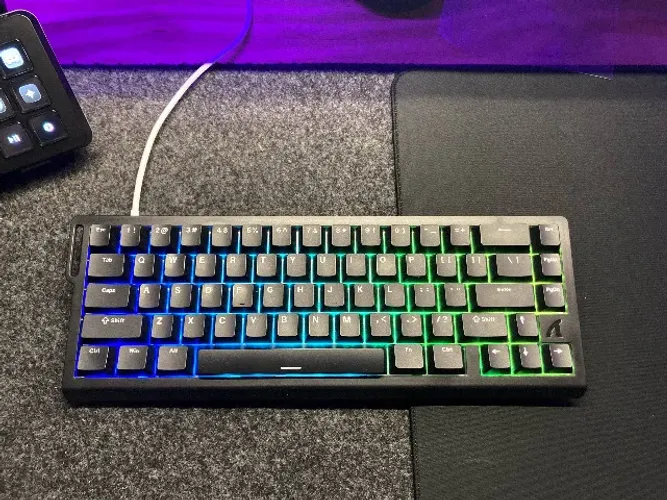 Teclado Gamer Magnético Attack Shark X68HE Preto - 8000Hz / Rapid Trigger