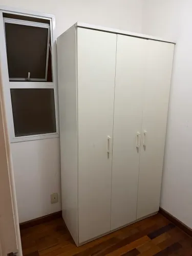 Guarda-Roupa Branco 3 portas + 2 Gavetas
