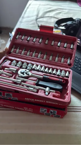 ? KIT DE FERRAMENTAS 46 PEÇAS COM MALETA ? NOVO