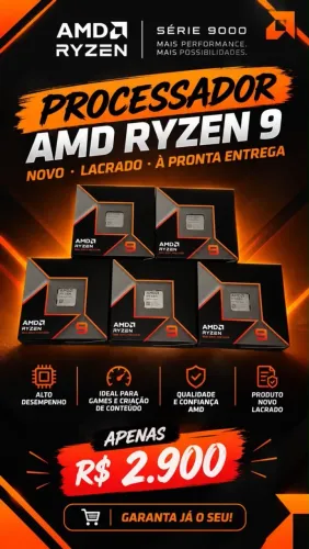 Processador Amd Ryzen 9 9950x 4.3ghz Am5 100-100001277wof