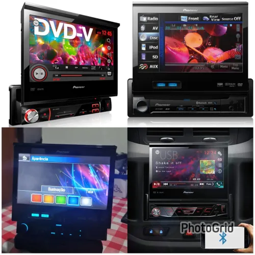Dvd retrátil pioneer Bluetooth e saída subwofer OPORTUNIDADE PROMOÇÃO FAÇO ENTREGAS 
