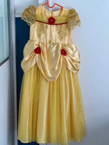 Vestido princesa Bela e a Fera