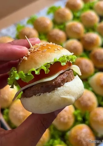 Mini sanduíches para sua festa