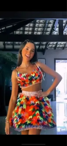 Conjunto Junino bandeirinhas tam 36