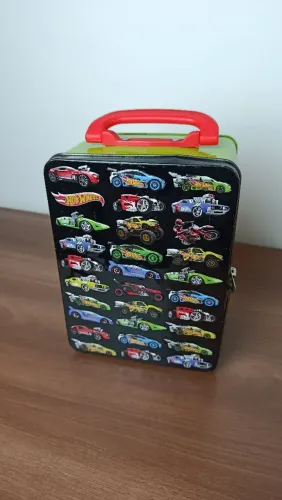 Maleta de lata para carrinhos Hot Wheels