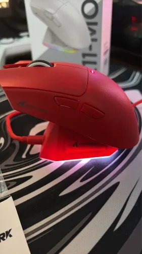 Mouse Attack Shark x11 Vermelho com Dock