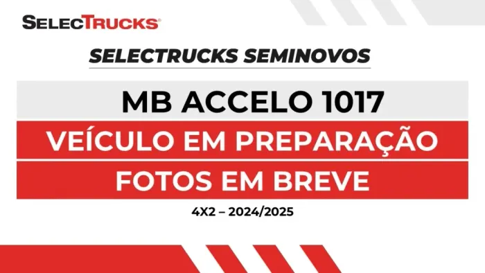MERCEDES-BENZ ACCELO 1017 4X2 2024/2025 170 USADO SEMINOVO