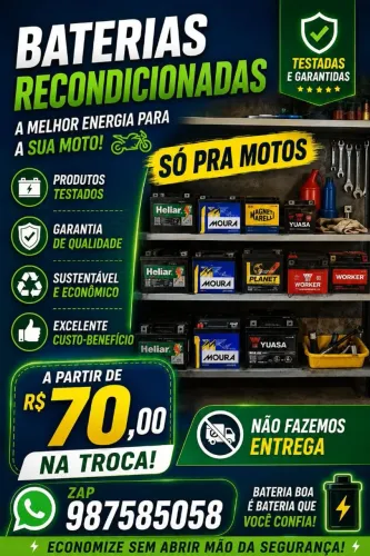 Baterias de Moto Recondicionadas