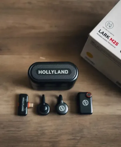 Melhor microfone da Hollyland, Lark M2s Combo completo (lapela sem fio)