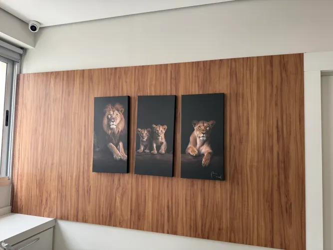 Painel em MDF amêndula rústica  244x 130  2 cm de espessura