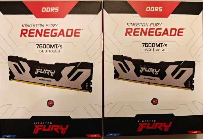 Memória Kingston Fury Renegade 2x 16gb ddr5 7600mhz