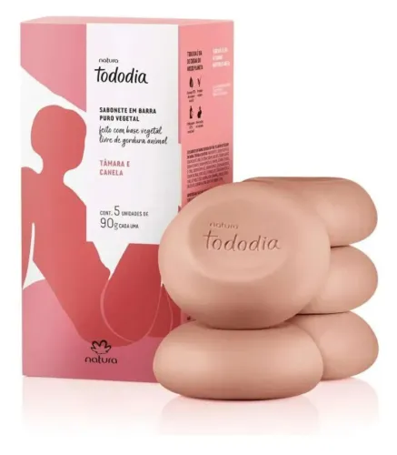  Sabonete Natura Tododia Tamara e Canela caixa 5x90g