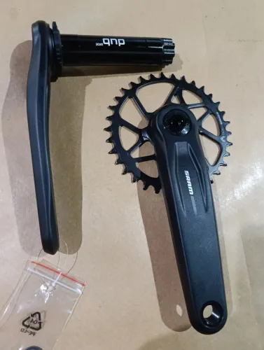 Pedivela Sram dub t-type 34 dentes offset 3mm braço 175mm mtb