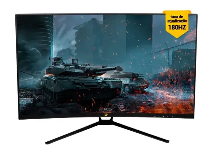 Monitor Gamer Curvo KBM! Gaming MG320 27" Full HD, 180Hz, 1ms, HDMI e DP, Adaptive Sync.