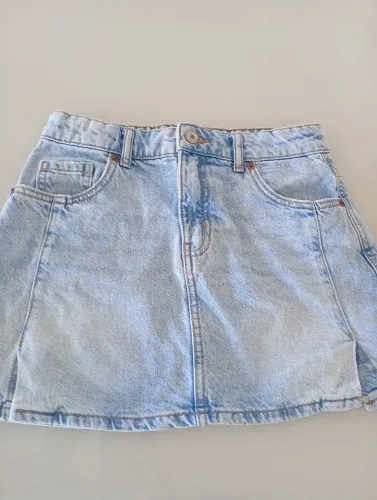 Saia jeans infantil Zara