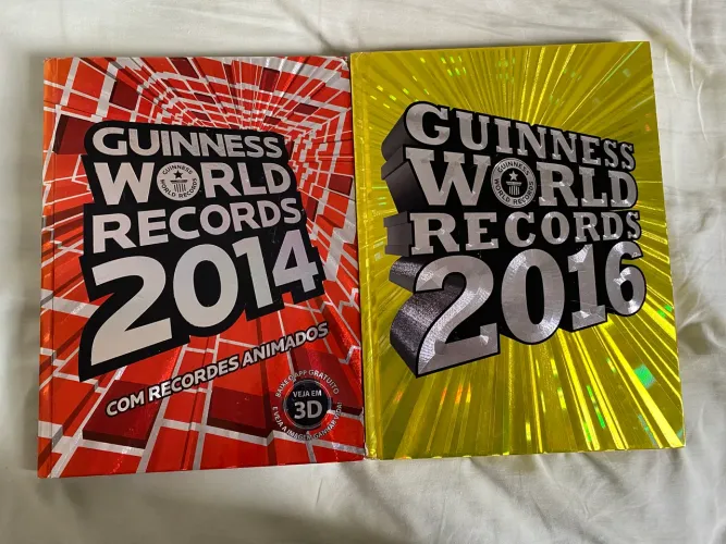 2 Livros Guiness World Records 2014 + 2016