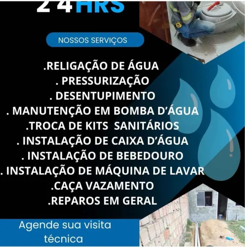 Encanador bombeiro Hidráulico vazamento filtração trocar de caixa d'água Instalação de