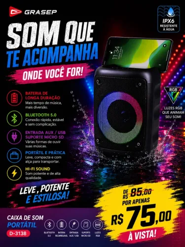 Caixa de som D3138