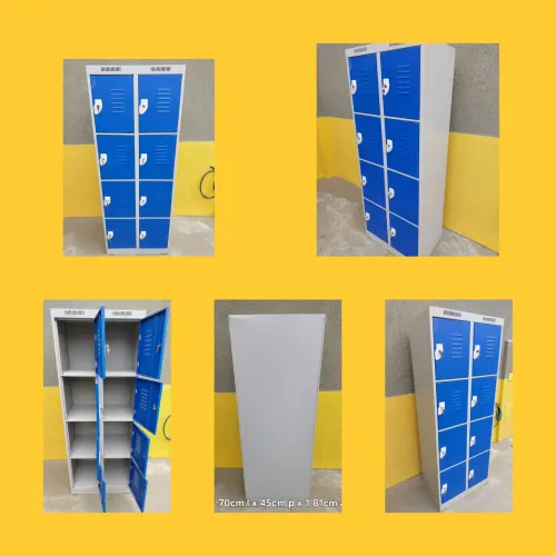 Armário aço/vestiário 8 portas