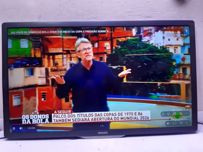 Tv led 46 polegadas não é Smart showww de bola imagem perfeita entrada hdmi av e vga