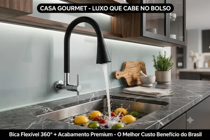 Torneira Gourmet com Design Elegante por um Preço Incrível!