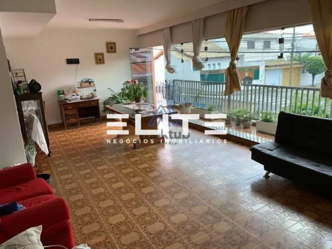 Sobrado para aluguel, 5 quartos, 3 suítes, 6 vagas, Jardim Bela Vista - Santo André/SP
