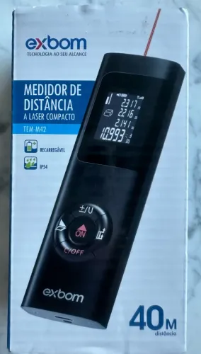 Trena Digital a Laser Medidor Distância 40 Metros Profissional Garantia Recarregável