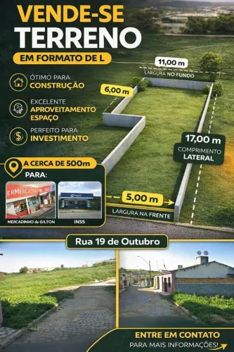 Terreno de casa à venda