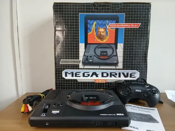Mega Drive Tec Toy 2017 Completo Na Caixa