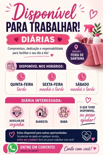? Disponível para Diárias - Feira de Santana