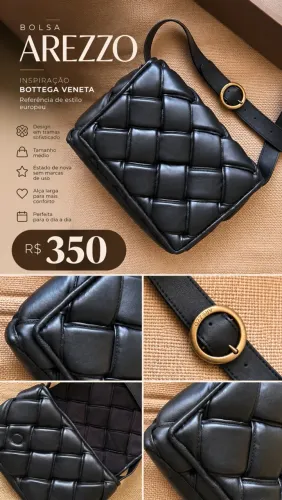 BOLSA AREZZO PRETA