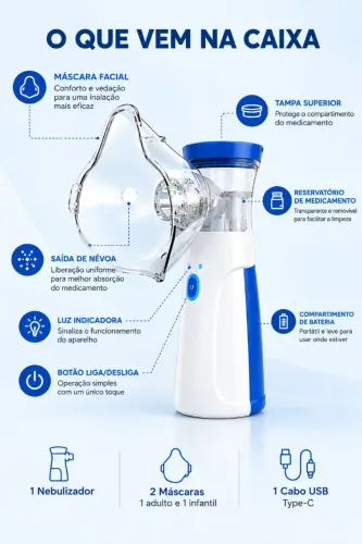 Nebulizador inalador portatil