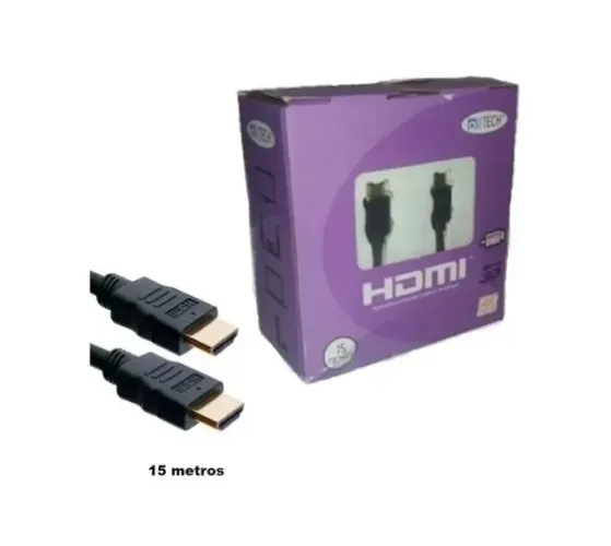 Cabo hdmi x hdmi 15m 2.0 4k Ultra hd 3d novo