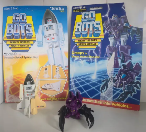 GoBots Tonka Vintage - Spay-C e Creepy, Dupla Raríssima dos Anos 80