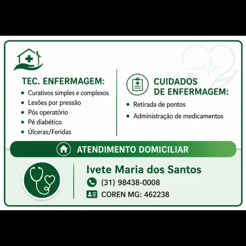 Atendimento domiciliar ( Tec. Enfermagem)
